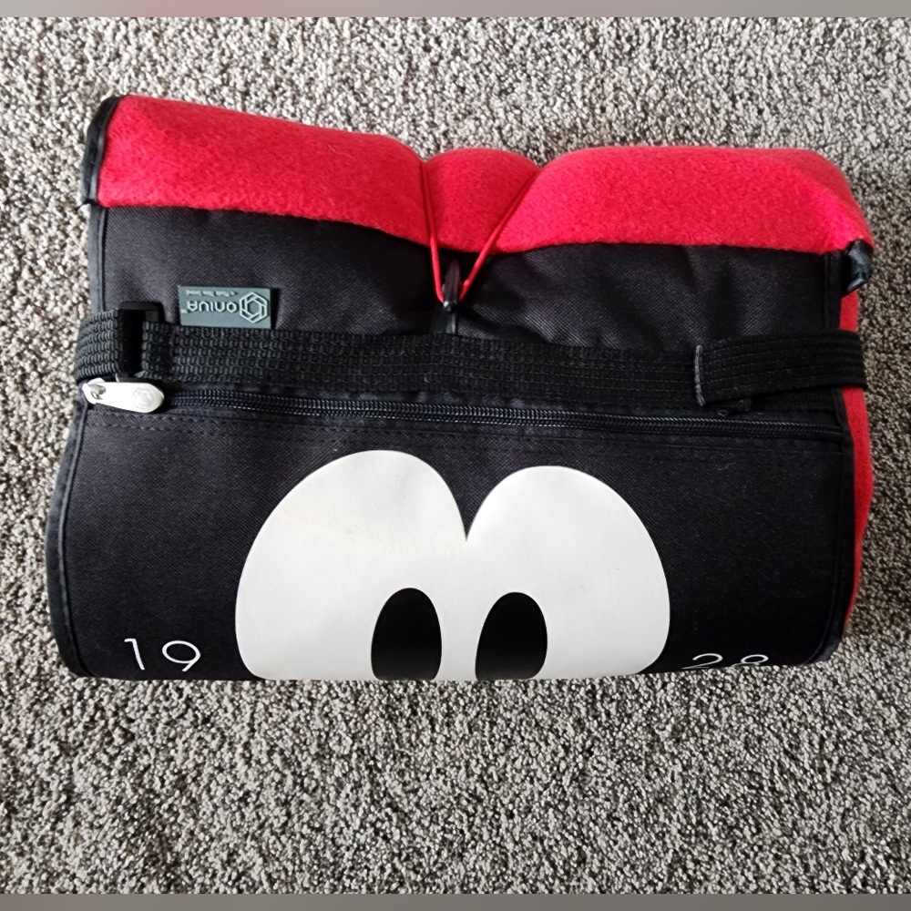 Oniva Black and Red Mickey Mouse Blanket